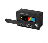 Testeur numérique de capacité de batterie et de tension Twowire 830 VDC avec fonction mémoire, taux de rafraîchissement rapide 500 ms, charge rapide USB 2 0/3 0, compatible avec plusieurs types de