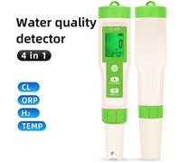 Testeur numérique de chlore résiduel,testeur multifonction de qualité de l'eau CL2 TEMP pH H2 ORP,stylo de test d'eau de piscine - Type 4 in 1