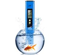 Testeur numérique de qualité de l'eau avec rétroéclairage de 0,00 à 14,00 - Plage de test haute densité, étalonnage automatique et affichage clair, pH-mètres pour eau potable domestique, piscines,