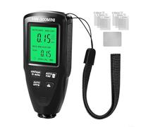 Testeur numérique d'épaisseur de revêtement de voiture 0 2000 um pour une mesure précise non destructive de la peinture automobile et des revêtements métalliques (noir)