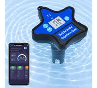 Testeur Numérique Flottant Qualité de l'Eau 9-en-1 - pH, ORP, Chlore, EC, TDS, Salinité, S.G., CF, Température, Sonde Remplaçable, App Bluetooth Data Logging, Rechargeable, Piscine, Spa, Hydroponie