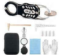 Testeur or et argent, résonance magnétique, portable et sensible | Kit d'identification de pièces de monnaie | Convient pour les enchères, les vitrines, les voyages, la maison et les bijoux souverains