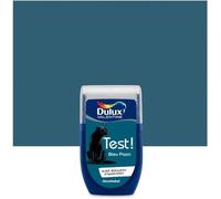 Testeur peinture bleu paon satiné Crème de couleur DULUX VALENTINE 30 ml