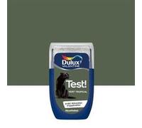 Dulux Valentine Peinture Testeur Crème de Couleur - Murs et Boiseries - Mat - Couleur Vert Tropical 30 ml