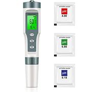 Testeur PH - TDS-Résidu Fixe - EC et Température de l'eau Compteur numérique PH eau potable, Piscine, Aquarium Filtres à Eau Italie