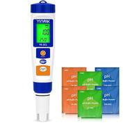 Testeur Piscine électronique Testeur pH Sel Chlore Testeur Piscine électronique Testeur pH et Chlore Testeur Piscine 7 en 1 Professionnel pH Mètre Piscines d'e au Sel, Piscine pour