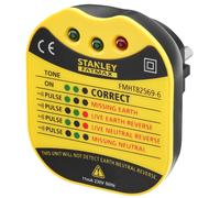 Stanley Fmht82569-6 Testeur Pour Prise Mural Gamme FatMax - Voltage 230V - LEDs Pour Donner Différentes Informations