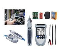 KALEA-INFORMATIQUE Testeur professionnel digital LCD réseau RJ45 RJ11. Cartographie, Continuité, POE, Tension, Repérage, port Flashing et Torche - VP612