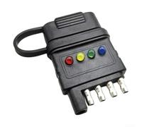 Testeur Remorque 4/5 pour broches Double Tête LED Testeur Remorque | LED pour couleur codée, diagnostic rapide, détection erreurs pour lumière, clignotants, feux stop