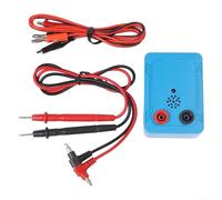 Testeur sonore 9 V, pour test de continuité de fil, câble PCB et testeur de circuit de commutation, avec alarme sonore de 100 dB et témoin lumineux, matériau ABS - Blanc (D)