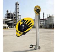 Testeur statique du corps humain, éliminateur électronique intelligent avec alarme sonore et lumineuse, élimine rapidement l'électricité statique pour le contrôle d'accès et les produits chimiques