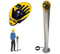 Testeur statique pour corps humain, éliminateur statique électronique, alarme sonore et visuelle, tuyau en acier diamètre 70 mm-140 mm, pour contrôle d'accès, stations-service