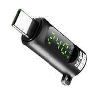 Testeur USB avec affichage numérique - Adaptateur haute performance 240 W avec de données 40 Gbps - Convient pour manettes de jeu, smartphone, tablette et ordinateur portable - Mesure de