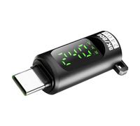 Testeur USB avec affichage numérique - Adaptateur haute performance 240 W avec de données 40 Gbps - Convient pour manettes de jeu, smartphone, tablette et ordinateur portable - Mesure de