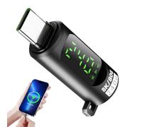 Testeur USB C | Adaptateur d'extension avec affichage numérique | Transfert de données à grande vitesse 240W 40Gbps Adaptateur USB pour ordinateur portable, téléphone, ordinateur et tablette