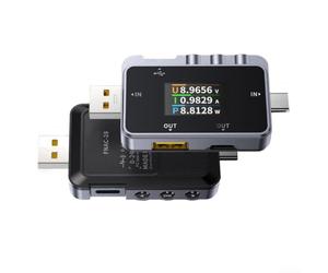 Testeur USB C FNAC-28 Voltmètre 6.5A Écran Couleur | Écran TFT couleur, angle large, mesure tension 4-24V, courant 0-6.5A, pour puissance max 156W