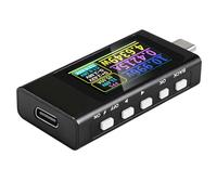 Testeur USB C Meter de Tension Testeur USB Multimètre Numérique Compteur de Courant DC4-30V 0-12A Écran Numérique IPS Prend en Charge Plusieurs Protocoles de Charge Rapide KWS-X1