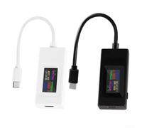 Testeur USB C Voltmètre 4-30 V 0-6,5 A avec mémoire de perte de puissance pour protocoles Qc2.0/3.0/4.0 et Vooc en test numérique 3C (blanc)