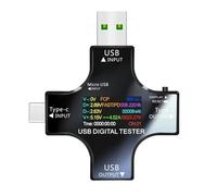 Testeur USB DC Type-C PD Voltmètre numérique Ampèremètre Moniteur de tension Courant Détecteur d'ampèremètre Chargeur banque d'alimentation Compteur capacité 8.0A(With Bluetooth)