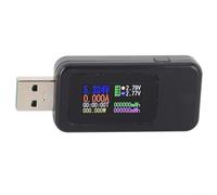 Testeur USB de tension et de courant 4-30 V 0-6,5 A ampèremètre numérique avec écran LCD couleur IPS de 0,96", mesure réelle de la puissance, de la capacité, de l'énergie,