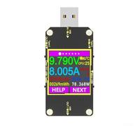 Testeur USB multifonction à charge rapide avec écran LCD couleur de 1,44", compatible avec PD .0 pour protocoles QC4.0 pour chargeurs, banques d'alimentation et ordinateurs portables