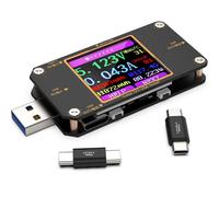 Testeur USB Power Multimètre USB C Meter de Courant et de Tension 4,5-24V 0-3,0A,Voltmetre Amperemetre Capacité Alimentation Wattmètre Chargeur Détecteur avec Connecteur de Type C (A3)