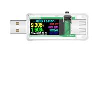 Testeur USB USB Tester 13 en 1 Dc Voltmètre numérique AMPERIMETRO Volt Volt Mètre Volt Detector Démocter Power Bank Chargeur Indicateur de chargeur(1XTransparent U96)
