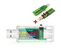 Testeur USB USB Tester 13 en 1 Dc Voltmètre numérique AMPERIMETRO Volt Volt Mètre Volt Detector Démocter Power Bank Chargeur Indicateur de chargeur(1XTrans U96 add load)