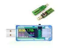 Testeur USB USB Tester 13 en 1 Dc Voltmètre numérique AMPERIMETRO Volt Volt Mètre Volt Detector Démocter Power Bank Chargeur Indicateur de chargeur(1XBlue U96 add load)