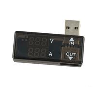 Testeur USB, voltmètre numérique ampèremètre avec écran LED de 0,7 cm pour la tension et la capacité de courant, plage de 3,2 à 30 V 0-5 A (F)