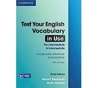 Testez votre vocabulaire anglais en usage pré-intermédiaire et intermédiaire avec les réponses