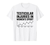 Testicular Injuries in Women's Sport Funny Statement T-Shirt