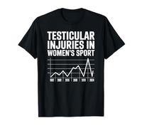 Testicular Injuries in Women's Sport Funny Statement T-Shirt