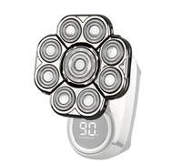 Testine Di Ricambi Per Rasoio Da Barba - 9 x 9 cm 9D Velocità Strème, ABS + Acciaio Inossidabile, Testine Sostitutive Universali Per Rasoio Uomo Viso E Corpo, Facili Da Installare