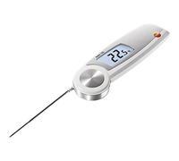 Testo 0563 0104 104 Thermomètre de pénétration repliable étanche, en acier inoxydable robuste avec sonde