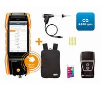 Testo 300 initial avec imprimante + connecteur bluetooth + sac à dos, O2, CO jusqu’à 4 000 ppm - TESTO - 0564 3002 96