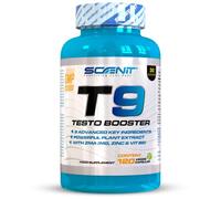 Testosterone Homme - T9 Testo Booster - 120 capsules véganes - Testosterone Musculation - Testosterone Homme Musculation - Tribulus, Fenogreco, Maca, Ashwagandha, Ginseng - Testostérone