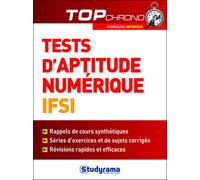 Tests d'aptitude numérique IFSI - Gaëlle Toledano - Studyrama Eds - broché - Scolaire / Universitaire