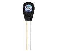 Tests de sol 3 en 1 pH-mètre avec humidité fertilité pH mètres outils de jardin pour pelouse de cour extérieur facile à lire (Zwart)