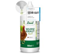 TESTURTEIL SEHR GUT 2026 HÜHNER Land Herbe de vers liquide 100 ml - Pour poulets et volailles, avec de véritables vermes (Artemisia Absinthium) dans une formule végétale à base de recettes, convient