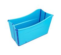 TESUGN Baignoire pliable pour adulte - 87 x 46 x 56,5 cm - Mobile - Grande baignoire pliable sur pied avec tuyau de vidange - Idéal pour la petite salle de bain