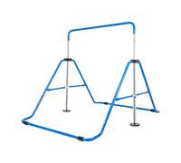 TESUGN Barre de gymnastique pour enfants, barre de gymnastique réglable en hauteur, barres horizontales, pliable, pour la maison et la salle de sport, bleu