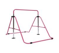 TESUGN Barre de gymnastique pour enfants, barre de gymnastique réglable en hauteur, barres horizontales, pliable, pour la maison et la salle de sport, rose