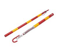 TESUGN Barre de remorquage pour voiture en acier 5T avec amortisseur à ressorts, longueur de remorquage 175 cm, système de remorquage force de traction 5000 kg