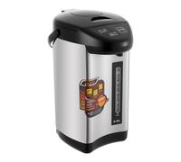 TESUGN Distributeur d'eau chaude 4 l, 750 W, en acier inoxydable, thermopot, bouilloire à vin chaud, thermos pour vin chaud, théière pour l'école, la maison, le bureau, l'hôtel