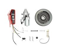 TESUGN Kit de démarrage électrique pour volant d'inertie - Interrupteur à clé compatible avec couronne dentée - Pour Honda GX390 13 PS/GX340 11 CV
