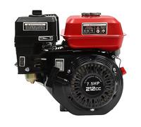 TESUGN Moteur à essence 4 temps 7,5 CV - Moteur de kart - Thermique Moteur sur pied Moteur - Refroidissement à air - Moteur de rechange pour voiture - Protection contre les pénuries d'huile
