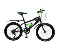 TESUGN Vélo pour enfant de 20 pouces, 7 vitesses, VTT en aluminium avec frein en V pour filles et garçons, vert