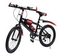 TESUGN VTT de 20 pouces, vélo de ville avec système de frein à disque double frein à disque pour filles et garçons, rouge
