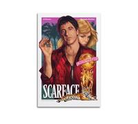TESUXYEHH Poster de film Scarface - Impression sur toile - Décoration murale moderne pour chambre à coucher - 50 x 75 cm